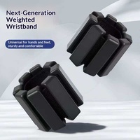 Bracelets lestés TPE roses de 1 lb, poids réglables pour poignets et chevilles, sangles élastiques en velcro pour la course à pied, la remise en forme et l'entraînement