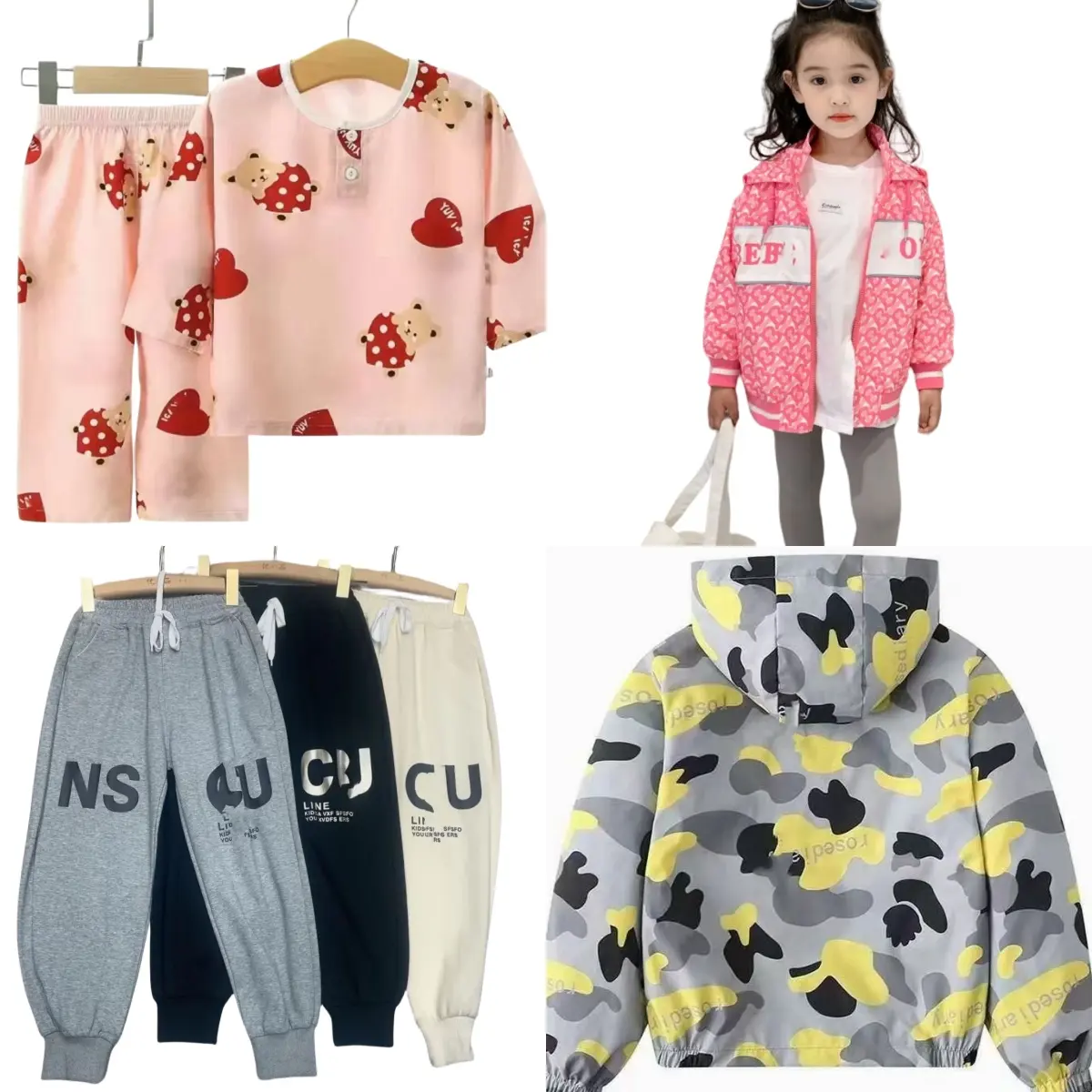 Wholesale Kids Apparel For Summer Street Wear For 0~10 Year Old Girls Boys Children Apparel Stock