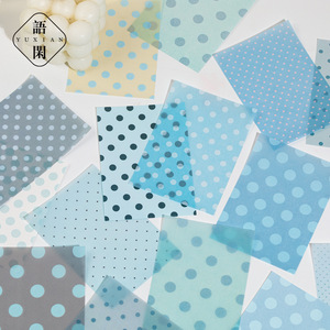 50pcs Per Pack of Decorative Sheets Polka Dot Time-Themed Peel-Off Macaron-Colored Planner <strong>Backgrounds</strong> and Decorations - Product Image 3