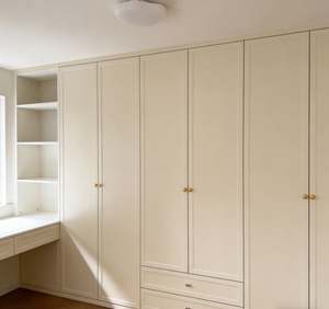 White Modern Wardrobe Closet with Mirror Sliding Doors Large Capacity <b>Bedroom</b> Storage Organizer for Home - Product Image 5