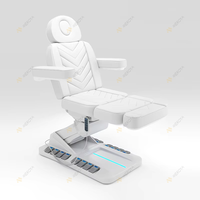 Meubles de salon haut de gamme blanc 4 moteurs Table de massage et lit moderne luxe électrique réglable pivotant lit de beauté cosmétique
