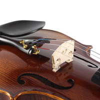 Violon solo fabriqué en usine, fait à la main, touche en ébène massif, table en épicéa, bois du Brésil, cordes en acier, finition mate, son agréable