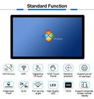 Vente chaude PC interactif ordinateur ips écran tactile capacitif full hd 1080p 24 pouces moniteur