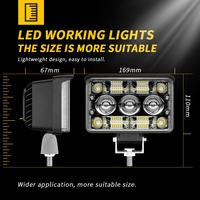 Nouveau projecteur combiné carré DXZ 5 pouces 12V DRL 4x4 LED laser pour voiture tout-terrain, éclairage de travail et de route CE ROHS 90W
