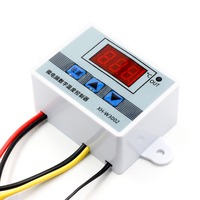 Controlador de temperatura Digital LED, termostato para incubadora, interruptor de calefacción de refrigeración, 10A, 12V, 24V, 110V ~ 220V, XH-W3002