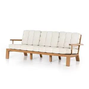 Luxury Garden Patio Wooden Lounge Furniture Modular Set Modern Teak Hotel Outdoor Sofa