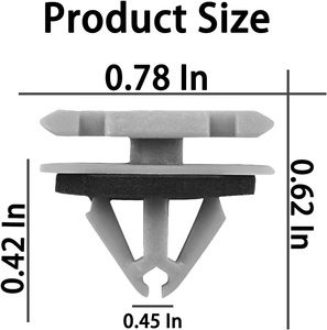 20 Stück Kunststoff-Drucknieten für die Innentürverkleidung im Automobilbereich - Product Image 2