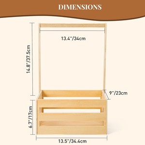 Bằng gỗ bé tắm thùng tủ quần áo sơ sinh mới cha mẹ món quà chào đón cản trở hộp Giỏ bé lưu trữ THÙNG GỖ Hộp Quà Tặng thùng gỗ - Product Image 5