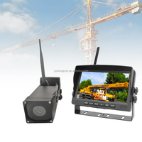 Système de caméra de sécurité pour grue à tour de 10 pouces avec moniteur sans fil, zoom optique 30X et vision nocturne pour la détection des angles morts