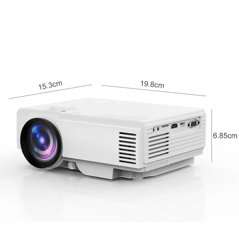 T5 Portable LCD Projector 1080P Full HD Video LED Light Source Home Entertainment Office Use