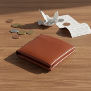 Portefeuille d'identité professionnel unisexe en cuir de vache véritable, fermeture ouverte, style vintage, doublure en nylon RFID, antivol, portable, pour cartes de crédit - Product Image 2