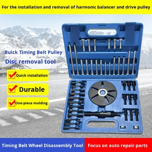 Nuovo Set di 48 Pezzi in Acciaio per Smontaggio Albero Motore e Puleggia Cinghia di Distribuzione Buick Regal, Blu/Nero/Argento, per Manutenzione Auto - Product Image 5