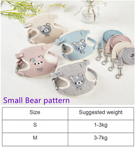 Cinturón transpirable de alta calidad para el pecho, cómodo y ajustable, pequeño animal, gato, conejo, cinturón de tracción trasera - Product Image 2