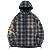 Veste à capuche réversible pour homme, blousons bombardiers décontractés, coupe-vent réversible d'extérieur, d'automne et d'hiver, manteaux élégants