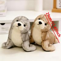 Livraison Rapide : Adorable Peluche de Phoque Douce, Jouet en Peluche pour Décoration de Crèche, Cadeaux d'Anniversaire et Collections Thème Océan