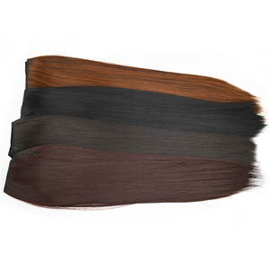 Parrucca Sintetica Nera a U con Clip, Lunga e Liscia, con Highlights, per Donne e Ragazze - Effetto V-Shape - Product Image 2