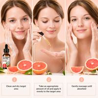 Huile de pépins de raisin pressée à froid transfrontalière et Huile de pépins de pamplemousse exfoliante, hydratante et réparatrice