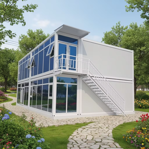 Tarifs Exceptionnels – Maison Conteneur Modulaire Extensible à 2 Étages, Conception Préfabriquée en Panneaux Sandwich, Structure en Acier Pliable - Product Image 2