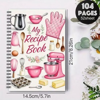 N9005 Lustiges Rezeptbuch Persönliches Leeres Rezeptbuch Hausgemachte Gerichte Bastelbedarf Spezielle Rezepte Spiralgebundenes Kochbuch