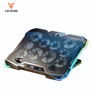 <span class=keywords><strong>Refroidisseur</strong></span> d'ordinateur <span class=keywords><strong>portable</strong></span> en plastique avec écran LED RGB, ventilateurs et affichage numérique pour ordinateurs portables de 14,1 à 21 pouces, en stock - Product Image 2