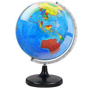 Globe terrestre mondial rotatif non éclairé de 32 cm avec carte politique, modèle éducatif pour la décoration de bureau des étudiants - Product Image 1