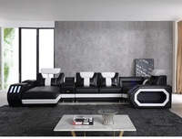 Canapé de salon multifonctionnel de luxe pour villa, design simple et atmosphérique, mobilier de canapé