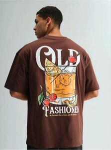 เสื้อยืดโอเวอร์ไซส์ผ้าคอตตอน 100% พิมพ์ลาย DTG สำหรับผู้ชาย เสื้อผ้าสตรีทแฟชั่นทรงหลวม - Product Image 3