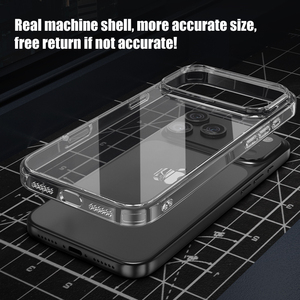カメラプロテクターTPU + PC 15 Pro Max透明耐衝撃性アンチYellowingラグジュアリーデザイン用卸売携帯電話ケース - Product Image 4