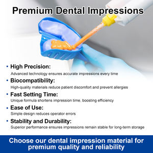 Smilefind çok amaçlı Oral hijyen ağız tepsi macun diş kalıp kiti silikon ağır vücut izlenim malzeme - Product Image 3