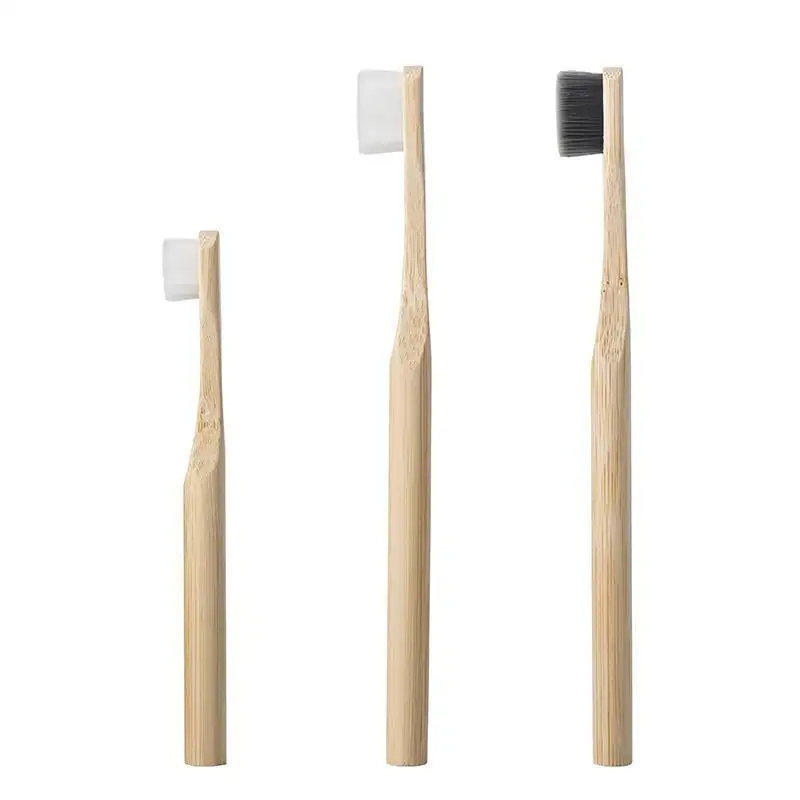 Premium Tooth Brush Bamboo Dark Wood Natural Bamboo Toothbrush Organic Eco Friendly Bamboo Toothbrush For Adults