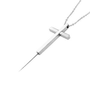 Ztc556 Self Defense Necklace Cross Belt Chain Portable Anti Wolf <b>Weapon</b> For Women Camping Outdoor <b>Use</b> - Product Image 4