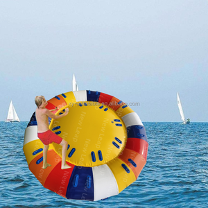 New Leap 3m/10ft Inflatable nước Disco thuyền quay UFO <span class=keywords><strong>Float</strong></span> thể thao trò chơi nước chơi thiết bị sử dụng trên biển - Product Image 1