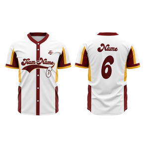 Vente en gros de maillots de baseball Free Design Ensemble de chemises de baseball de haute qualité - Product Image 4