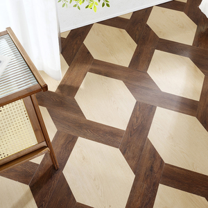 Parquet SPC SGS CE RoHS sans sous-couche intégrée OEM ODM Couche d'usure de 0,3 mm Aspect chêne pour intérieur salle de bain Parquet SPC à âme rigide de 8 mm - Product Image 2