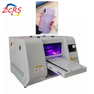 Zcrs Led Light Telefoon Case Printing Machine Mini Digitale Inkjet Uv Flatbed Printer