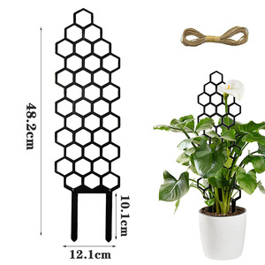 Support de plante en métal <span class=keywords><strong>pour</strong></span> plantes Piquets de jardin décoratifs Support de fleur de jardin Piquets de support de plante <span class=keywords><strong>pour</strong></span> fleurs et <span class=keywords><strong>tomates</strong></span> - Product Image 2