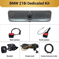 Pour BMW 218i H10 Pro, caméra de rétroviseur avec streaming, caméra de tableau de bord 2K 9,2 pouces, double objectif avant et arrière, WiFi, OEM, certifiée CE FCC