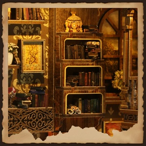 Xinyue thu nhỏ mô hình thiết kế mới Nook cuốn sách 3D câu đố bằng gỗ cuốn sách ma thuật nooks với LED cảm ứng ánh sáng và CE chứng nhận chúng tôi thị trường - Product Image 6