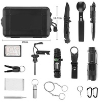 Kit d'équipement de survie, Kit d'urgence pour l'extérieur, accessoires d'équipement de Camping, accessoires d'extérieur, Kit de survie d'urgence SOS