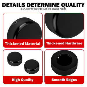 Cache-coupelles de fourche avant de <span class=keywords><strong>moto</strong></span> (2 pièces) en aluminium noir pour <span class=keywords><strong>Harley</strong></span> Sportster S RH1250S 2021-2025 - Product Image 3
