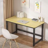 Escritorio de Oficina Rectangular de Madera Moderno y Elegante para el Hogar, Estudio y Uso en Edificios de Oficinas, Diseñado para Escribir y Trabajar con la Computadora