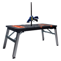 Banc de travail pliable VERTAK 7 en 1, banc de travail en bois pliable multifonction portable et mobile