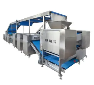 Máquina formadora de panadería, línea de producción de galletas duras blandas y de Soda completamente automática con horno de gas