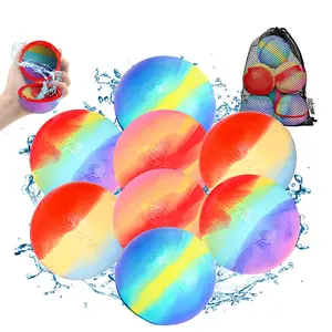 Soppycid Magnetic Magic Reusable Silicone Splash Water Balloons Balls Bomb Self Sealing Water Balls Bombs For Games
