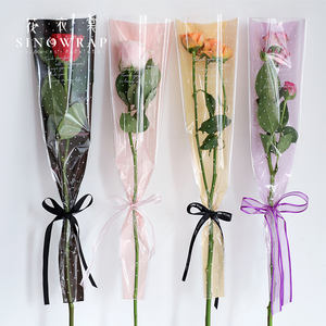 SINOWRAP Imprimer Petit Coeur et <span class=keywords><strong>mots</strong></span> d'amour Sac Rose Unique pour Manches Bouquet - Product Image 5