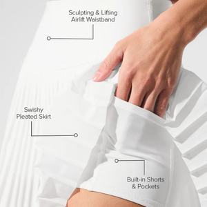 Conjunto Deportivo de Manga Larga para Niñas, Ropa Deportiva Linda, Falda de Tenis Negra y Blanca para Mujer - Product Image 3