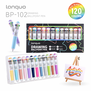 Ensemble de stylos à bille multicolores 0,8 mm rétractables, encre arc-en-ciel pour une écriture fluide, pour étudiants, école, bureau, <span class=keywords><strong>dessin</strong></span>, 120 couleurs - Product Image 5