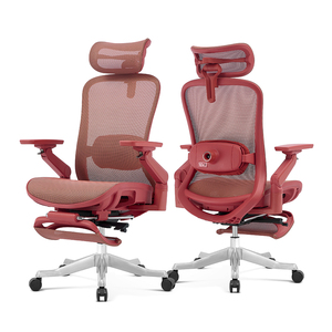 Silla de Masaje Eléctrica Ergonómica para Oficina, Nuevo Diseño, Totalmente de Malla, Cómoda, con Reposapiés, Sillas de Oficina - Product Image 1