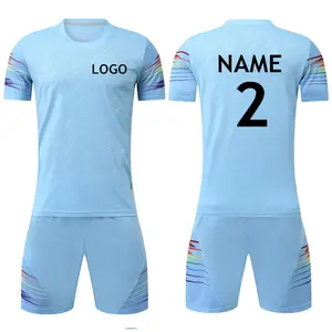 Grosir sepak bola jersey pria biru muda-Jersey Sepak Bola Biru Muda Pria, Seragam Sepak Bola Polos, Pakaian Sepak Bola Anak Laki-laki