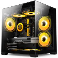 Zeromaster OEM Gaming Computer Case ATX PC Chassis Tempered Glass Mid Tower Support 400mm GPU 360mm Radiator